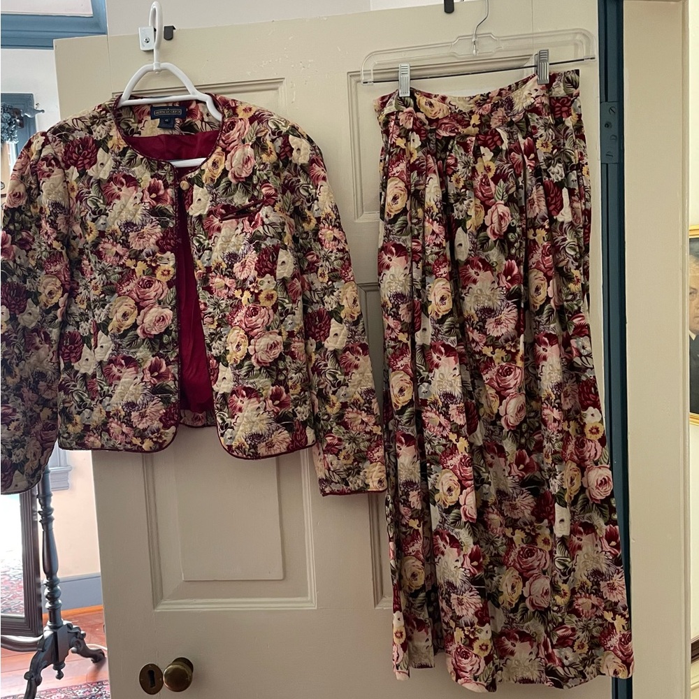 Vintage Herman Geist skirt suit 8